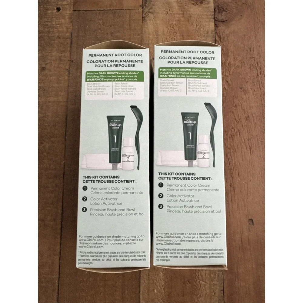 2 Pack Clairol Root Touch-Up Natural 4 Matches Dark Brown Shades
